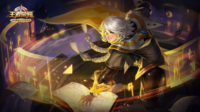 王者荣耀言灵之书张良高清壁纸 多款尺寸任你选