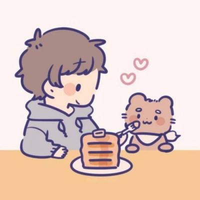 24张高清可爱动漫情侣头像 一男一女配对款