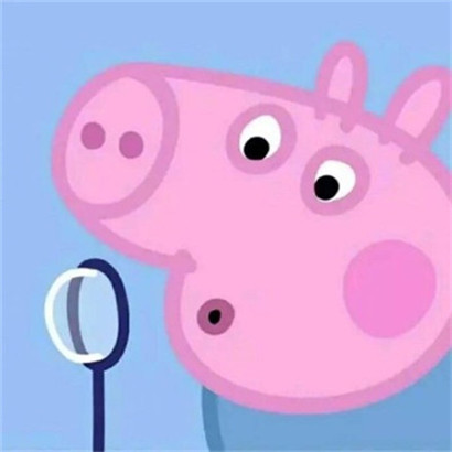 超火！小猪佩奇一左一右情侣头像 14张高清可爱款