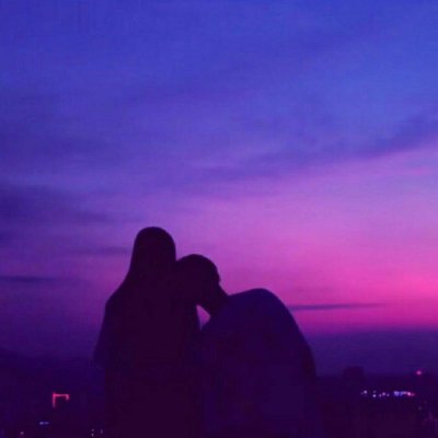 落日黄昏背影情侣头像！20张高清一对两张头像合集