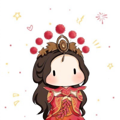 卡通呆萌二次元情侣头像 一对两张高清合集共28张