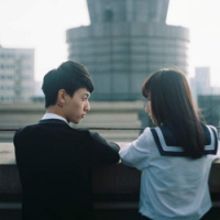 穿校服的学生情侣头像 22张清新纯爱情头一对两张