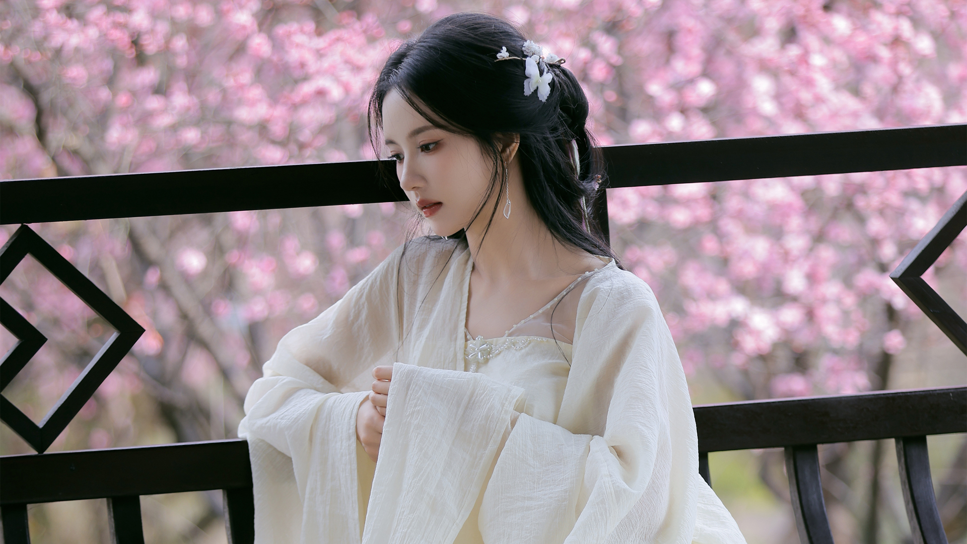 古风造型刘些宁高清电脑壁纸 多款分辨率可选