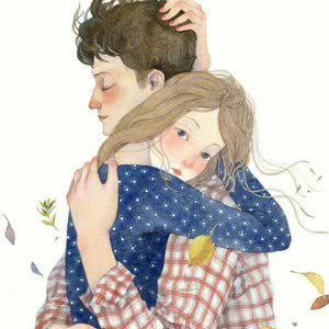 26张高清动漫相拥情头 暖到心坎的男女双人头像合集