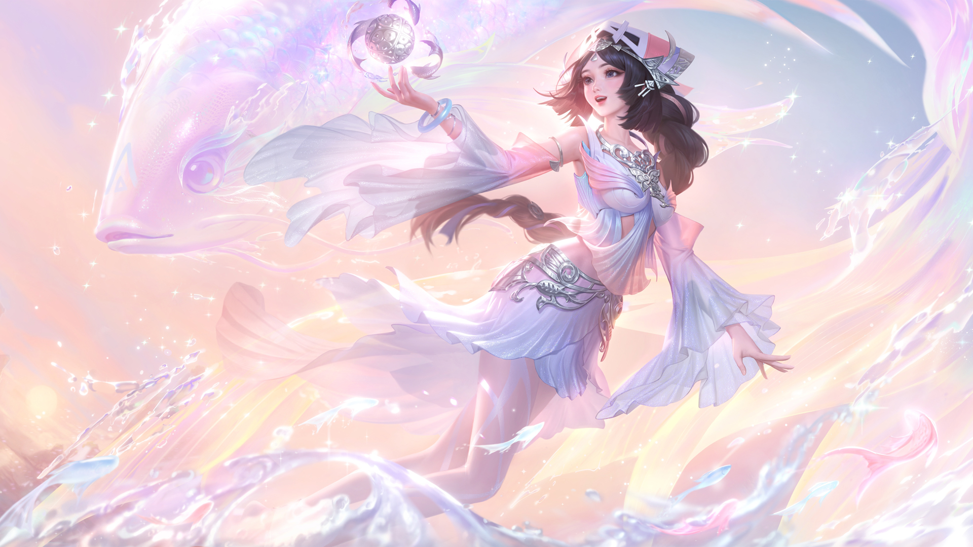 王者荣耀西施新皮肤壁纸！至美乘鲤谣高清电脑壁纸合集