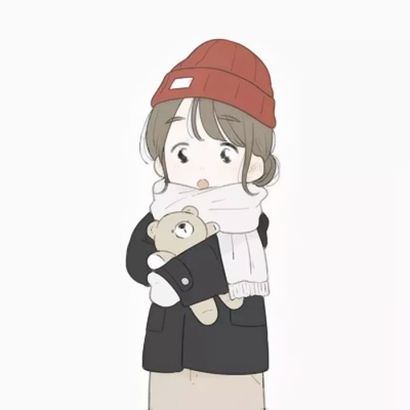 16组呆萌卡通情侣头像 一左一右高清款来啦