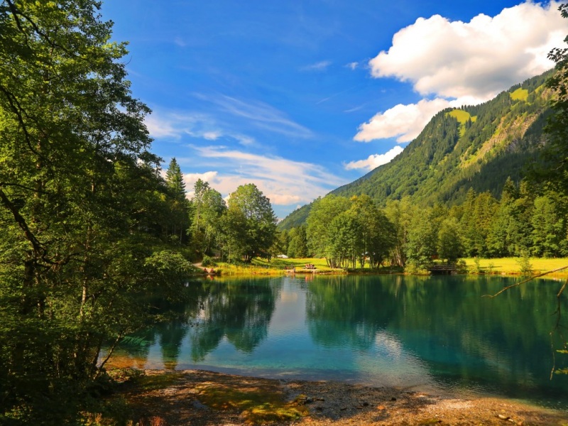 多款自然风景电脑壁纸 山树林湖云朵治愈系桌面背景