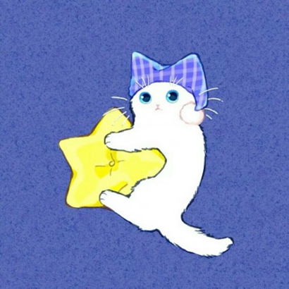 超可爱！12组一左一右动漫猫咪情侣头像高清图