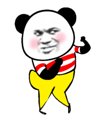 抖音爆火！这款超大霸屏熊猫头动态表情包刷屏斗图圈