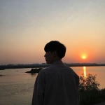 16张黄昏背影情侣头像 一左一右高清夕阳款