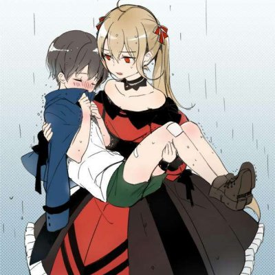 16组高清创意二次元情侣QQ头像 一对两张动漫情头