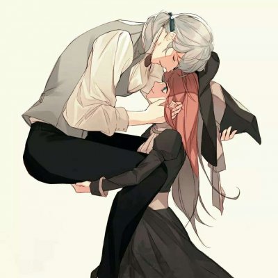 16组高清创意二次元情侣QQ头像 一对两张动漫情头