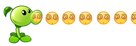 草莓味二喵创作的豌豆射手表情包来啦