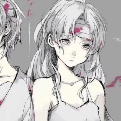 16组高清丧气二次元病娇黑化情侣头像 一对两张