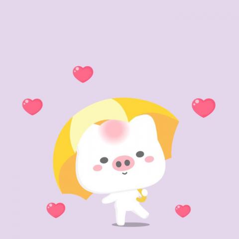 超可爱！24组一左一右卡通呆萌情侣头像高清合集