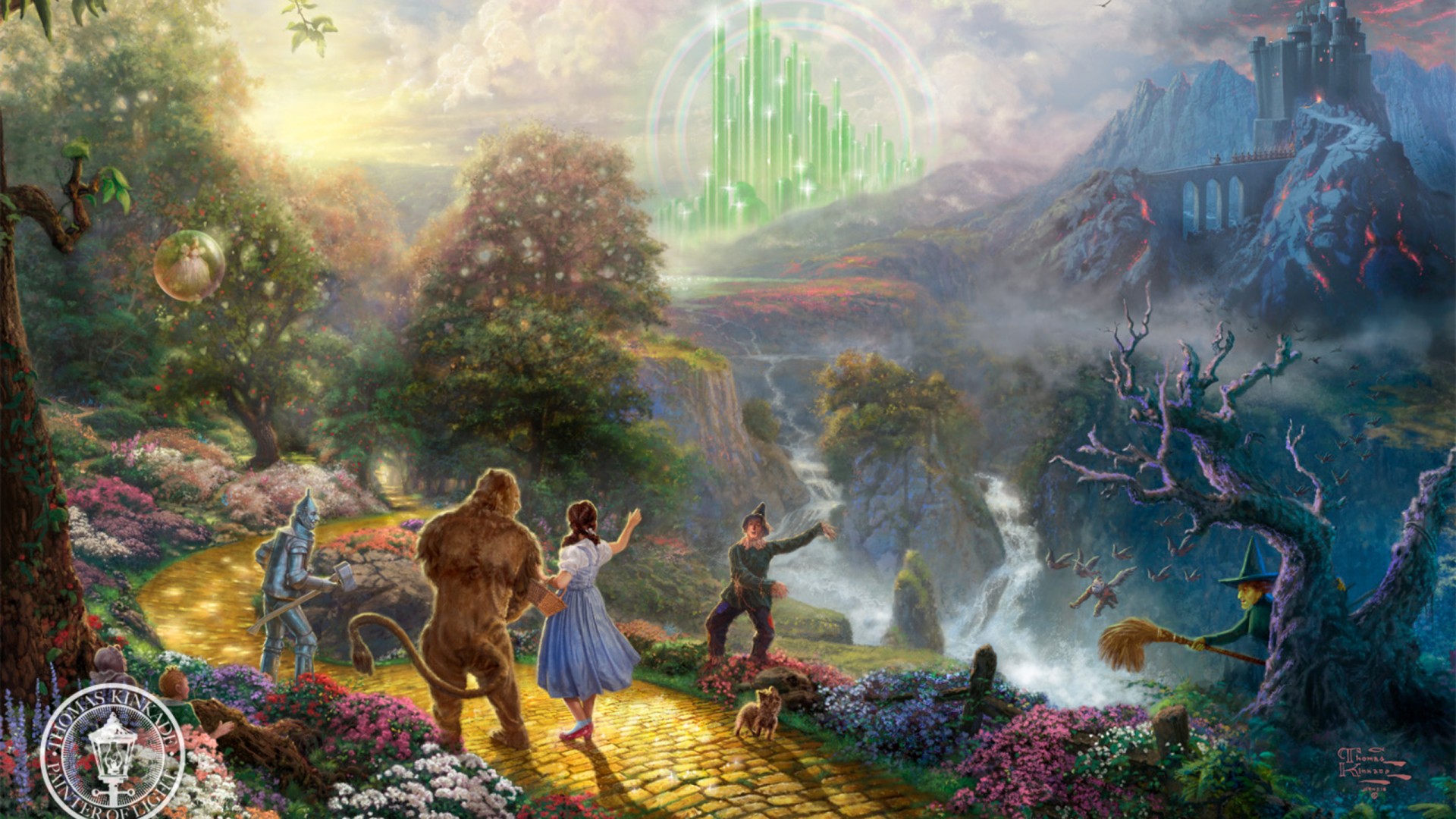 多萝西遇上翡翠城！托马斯·金凯德风景画电脑壁纸来了