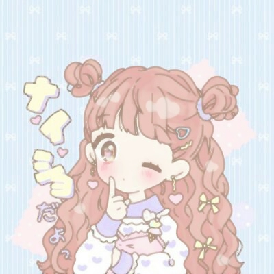 30组超萌卡通情侣头像 一男一女一对两张高清图