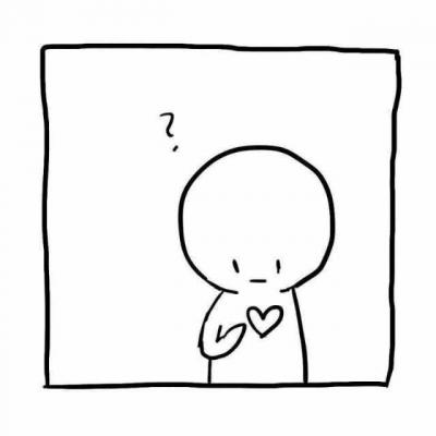 36张高清方框简笔小人情侣头像 氛围感拉满的小众情头