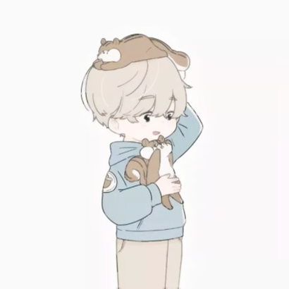 16组呆萌卡通情侣头像 一左一右高清款来啦