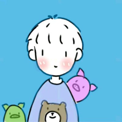 10组高清好看的一男一女简单卡通情侣头像