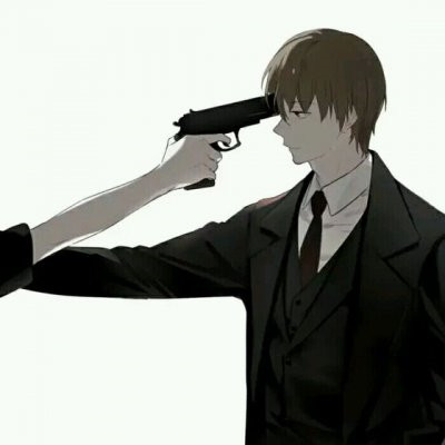 32张高清黑暗冷酷风动漫情侣头像 一对两张安排上了