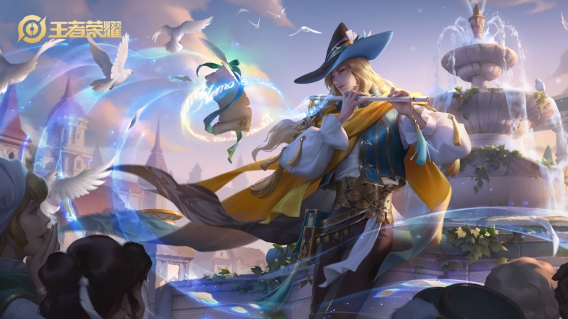 王者荣耀明世隐吟游魔法高清游戏壁纸来啦