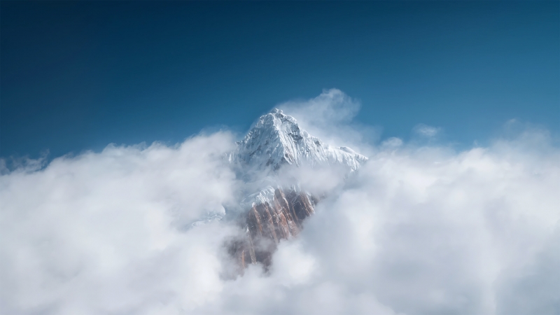 多款雪山云主题电脑桌面壁纸分享
