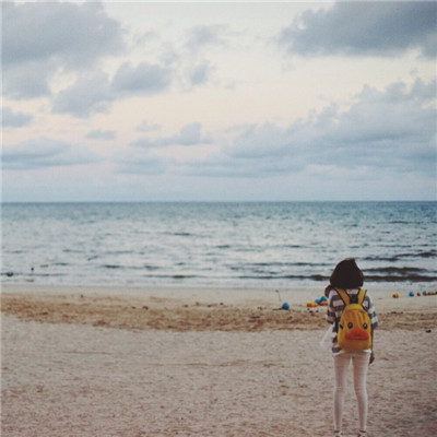 海边背影情侣头像合集！16张高清一左一右唯美款