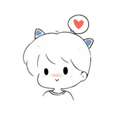 16张可爱简笔画情侣头像 微信高清好看的专属头像素材