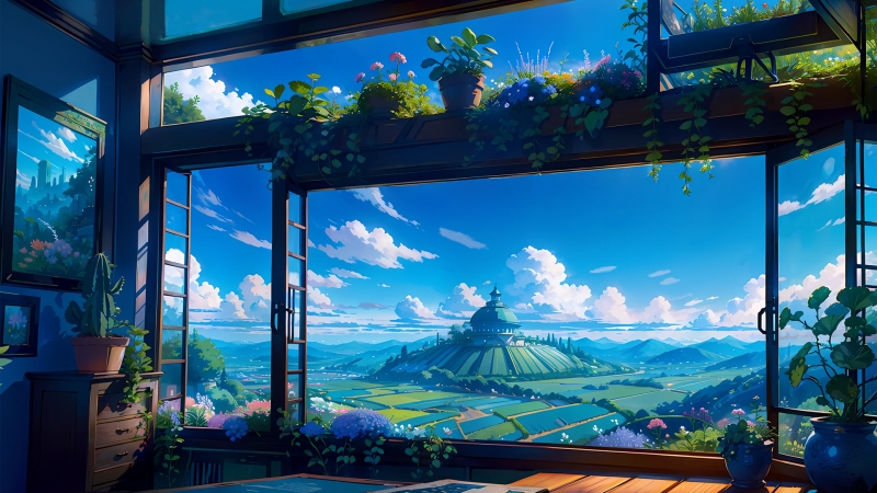 多款适配不同屏幕的绿色家园风景电脑壁纸