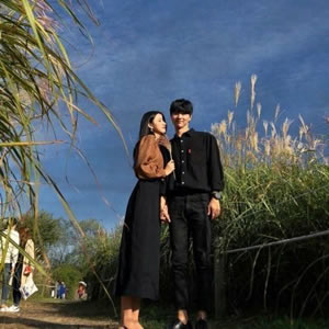 16组简约清新情侣头像 一对两张高清图合集