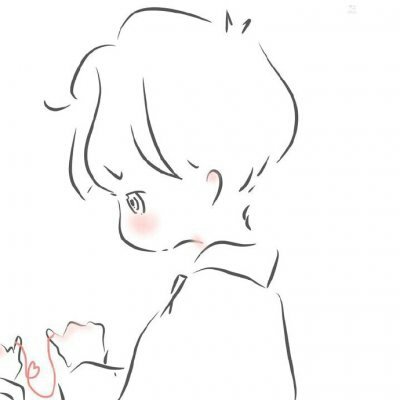 微信情侣头像头像简约风动漫情头分享 简约款还带着满满暖意