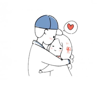 22组手绘卡通情侣头像 高清有爱一对两张