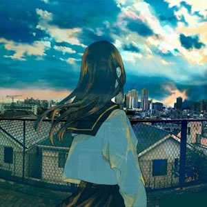 18张高清好看的分开版动漫情侣头像，一男一女个性款