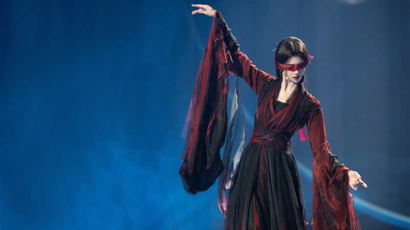 蒙眼鞠婧祎《落》高清电脑壁纸来了