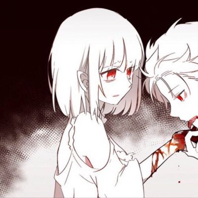 16组高清丧气二次元病娇黑化情侣头像 一对两张