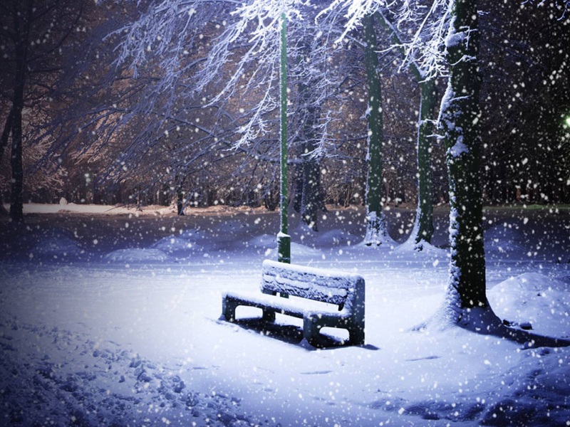 浪漫雪夜主题电脑动漫壁纸分享