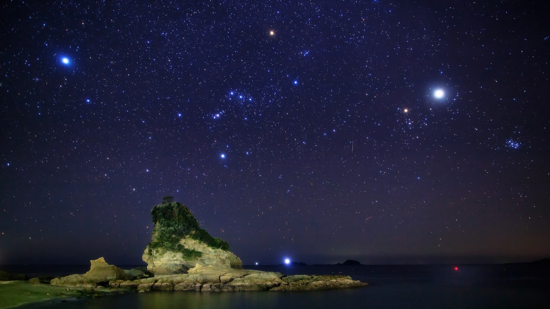 树海星空夜景石头风景 多款尺寸电脑动漫壁纸