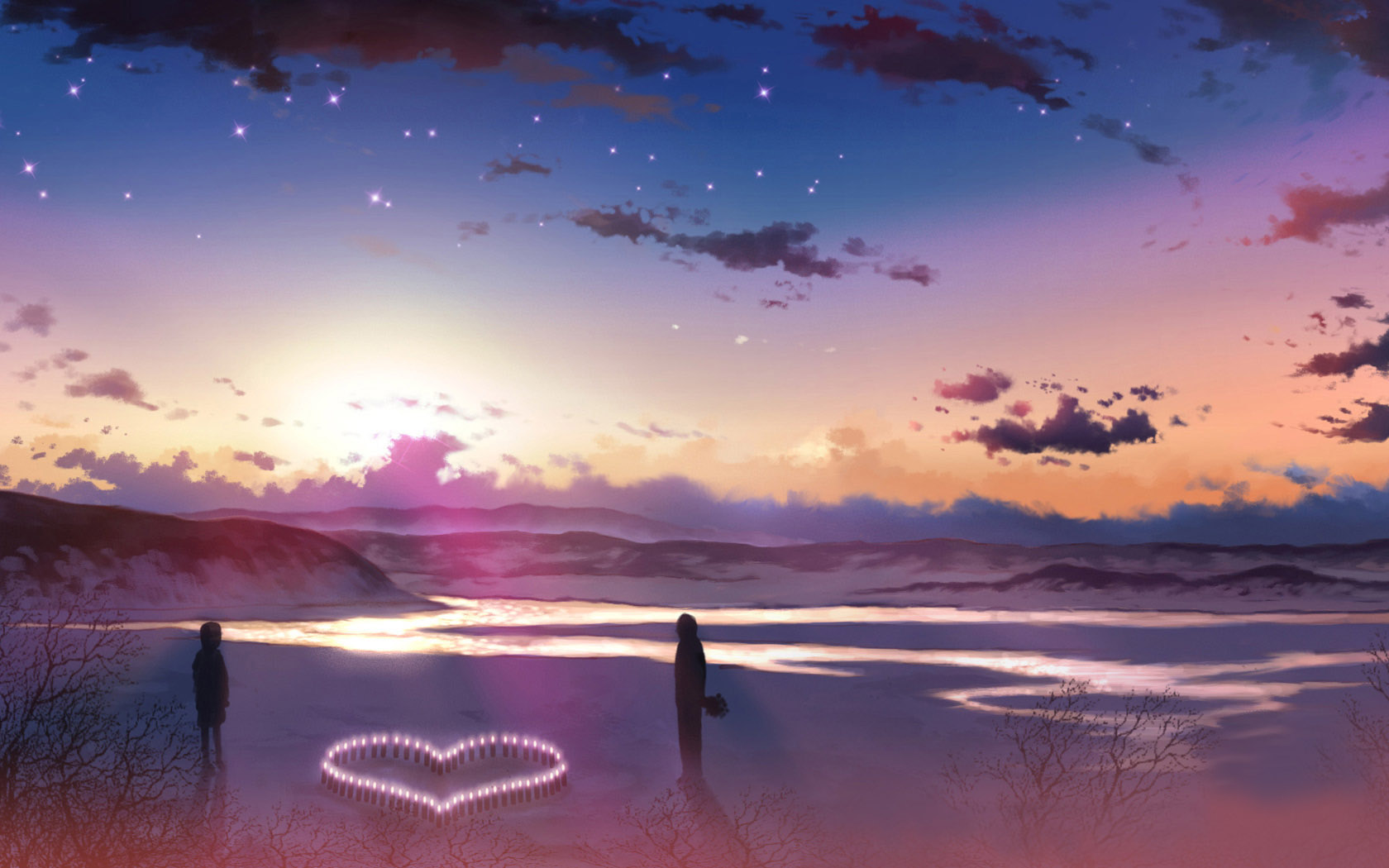 能当电脑桌面的浪漫动漫风景壁纸