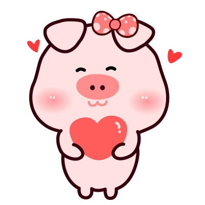 一左一右的呆萌小猪情侣头像 14张高清卡通款来啦