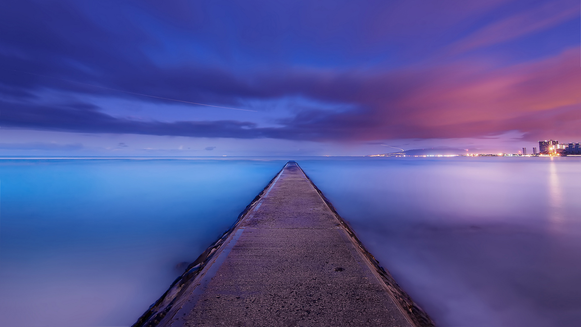 夏威夷海洋码头海边高清风景壁纸推荐