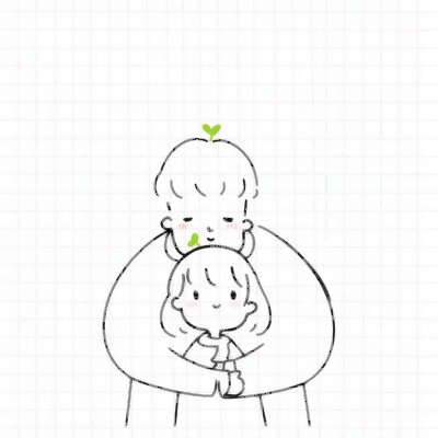 22组手绘卡通情侣头像 高清有爱一对两张