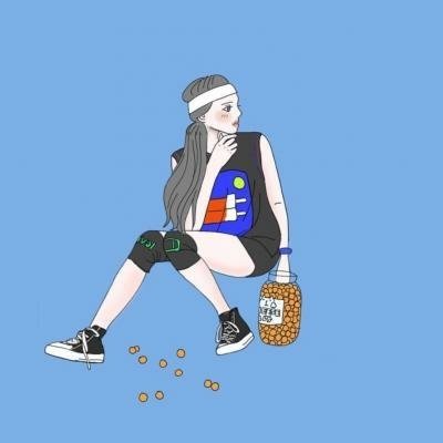 34组简约高清情侣漫画QQ头像 一对两张超好看