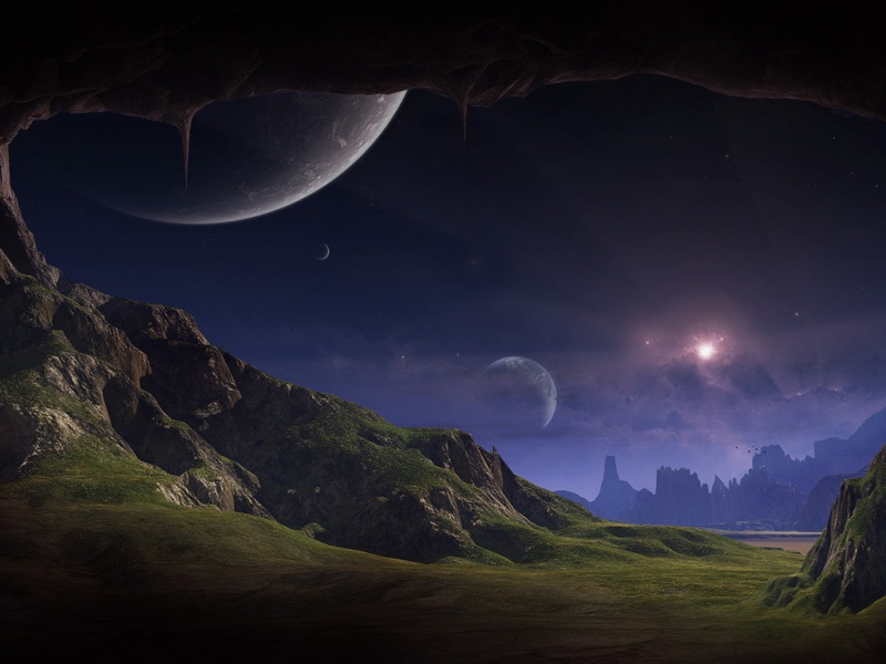 好看的神秘星球风光电脑桌面壁纸来啦