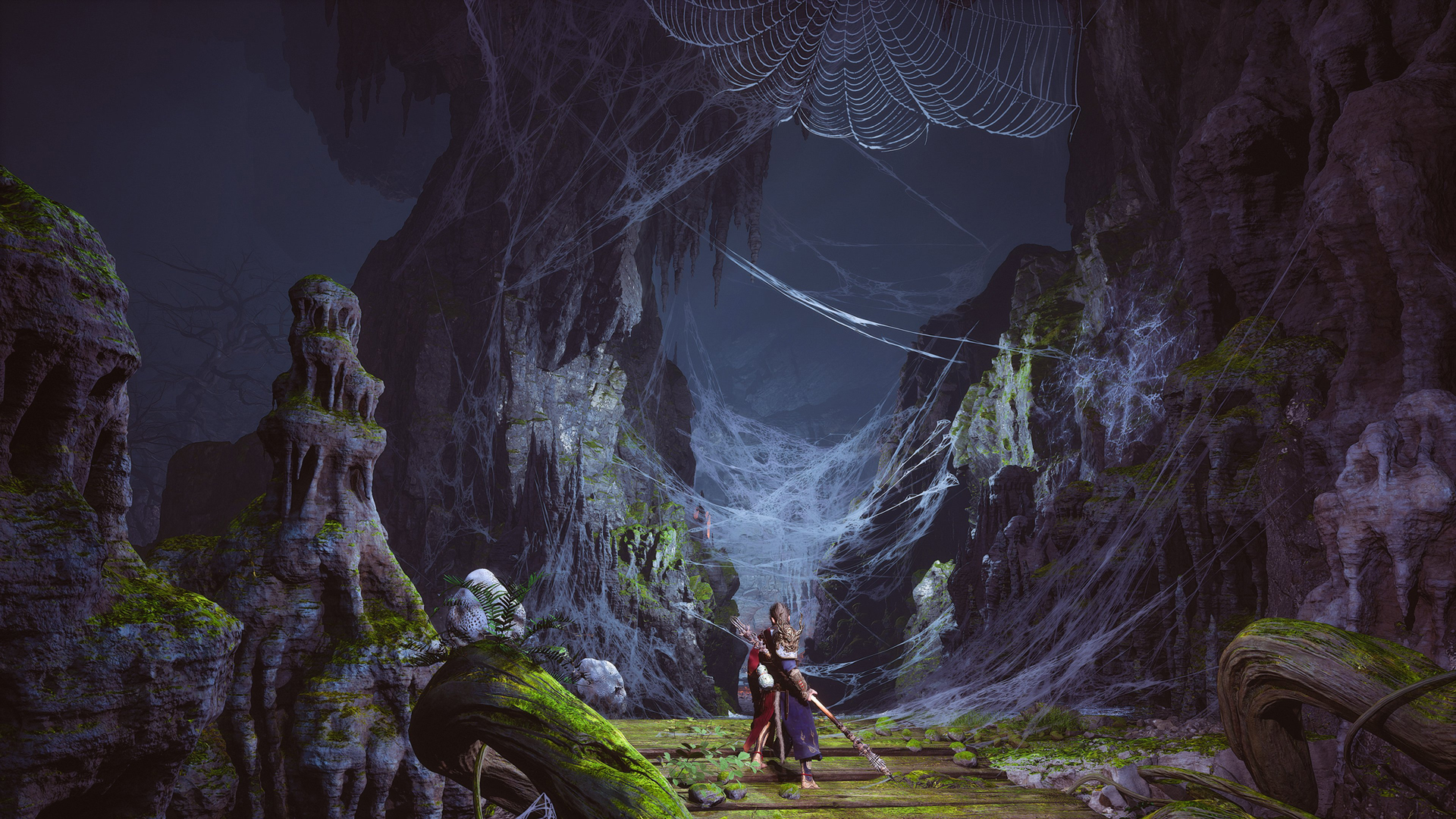 黑神话悟空蜘蛛网主题高清壁纸分享