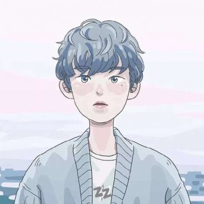 30张高清韩国插画情侣头像 一男一女超好看