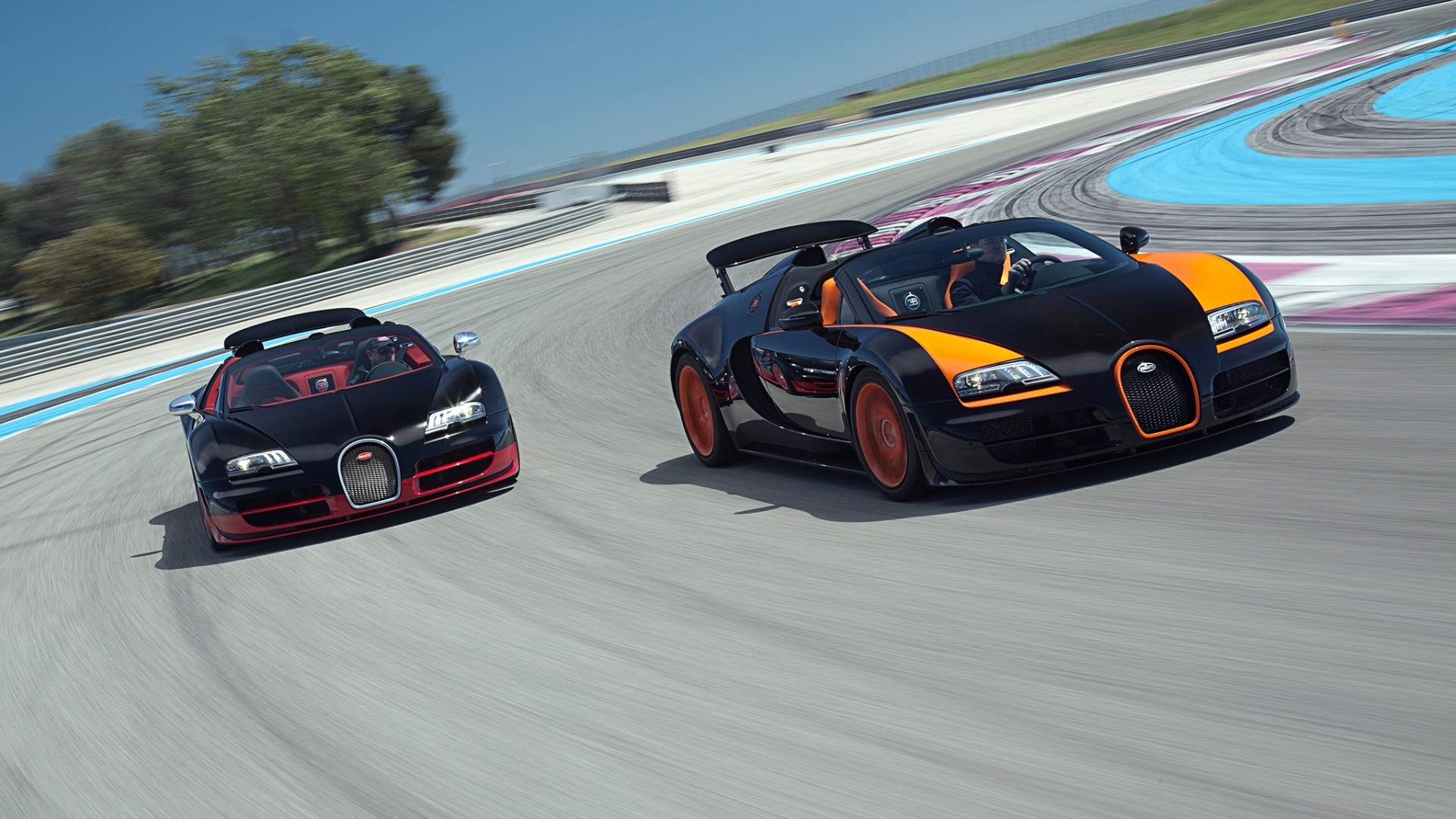 布加迪威龙赛道过弯速度高清壁纸分享