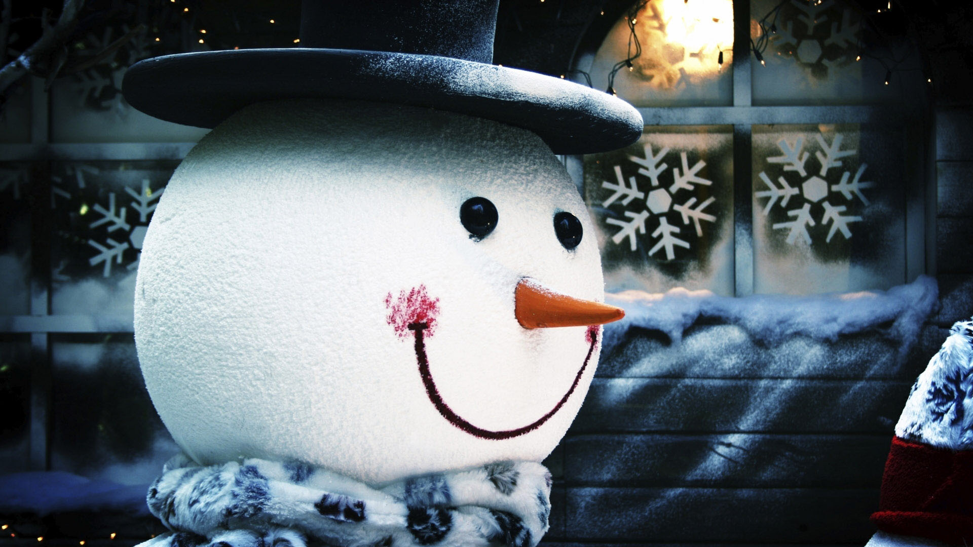 可爱开心雪人电脑桌面壁纸推荐