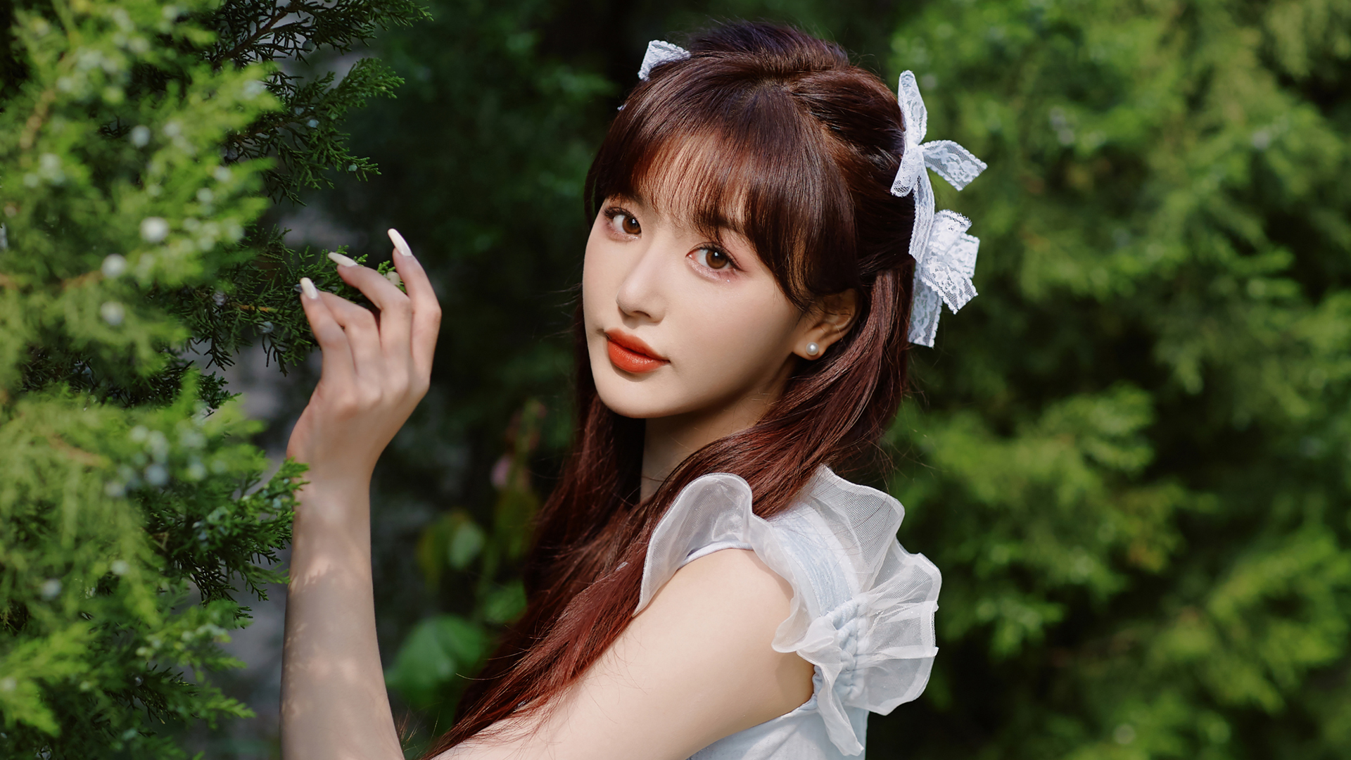 护眼又好看！清纯美女孔雪儿高清电脑壁纸合集