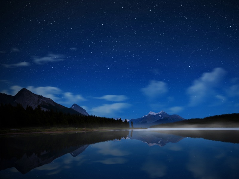 流星湖风景电脑桌面动漫壁纸 高清免费下载